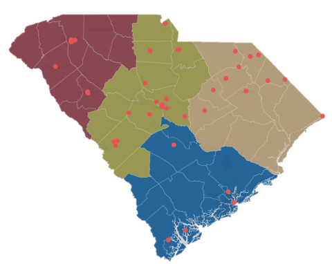 SC Map of iCARE programs