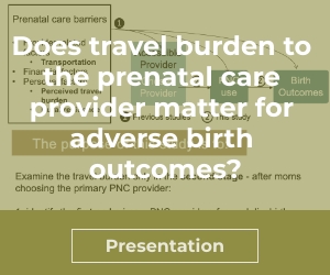 Does travel burden to the prenatal care provider matter for adverse birth outcomes